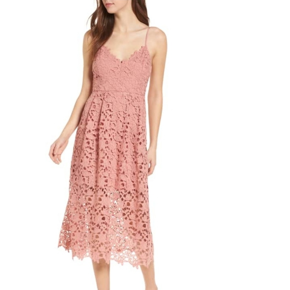 Lace Midi Dress Astr The Label
